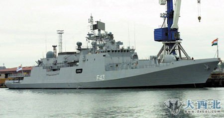 資料圖：印度海軍的塔爾瓦級護衛(wèi)艦。