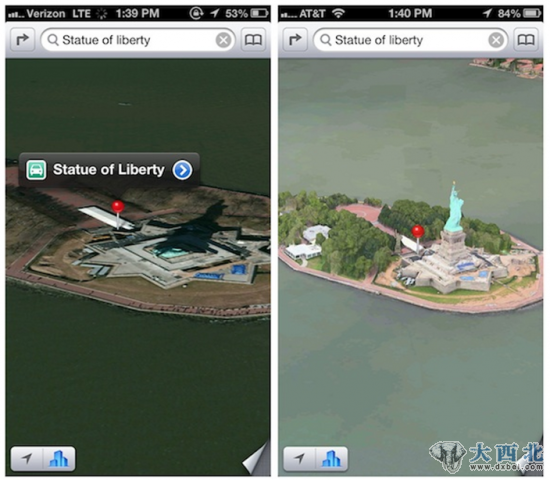 自由女神像重新出現(xiàn)了修正后的地圖上