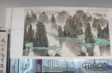 九州中路社區(qū)慶國慶：老年大學師生書畫展