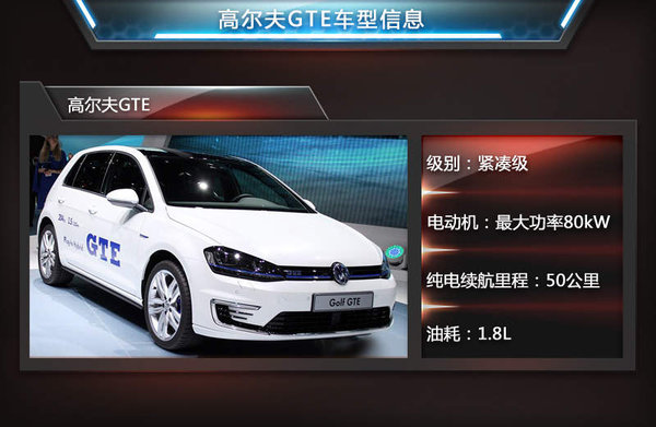 高爾夫GTE插電式混合動力車車型信息