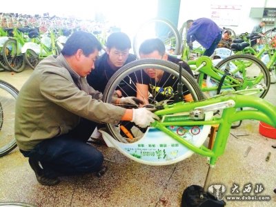 缺胳膊少腿公共自行車屢遭黑手